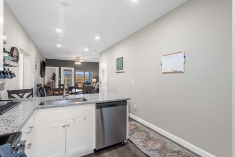 The open kitchen is well equipped for an unforgettable getaway​