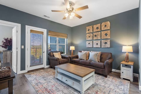 Curl up in the inviting living room & enjoy a movie night at home​