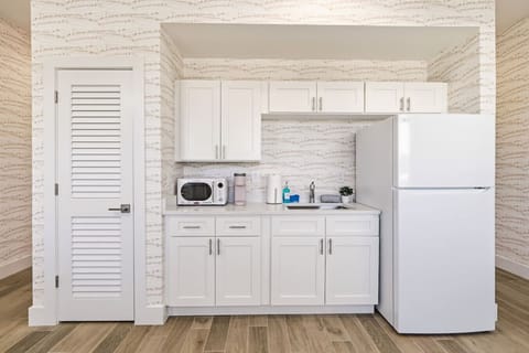 Boutique style kitchenette.