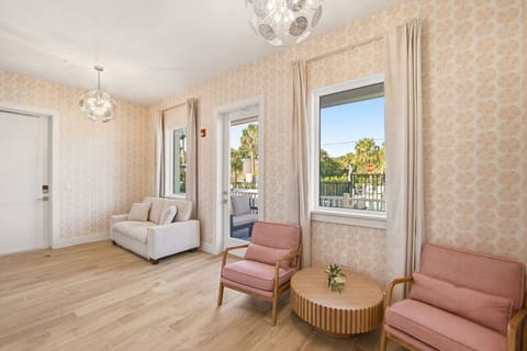 Thoughtfully designed comfy living space with modern touches.