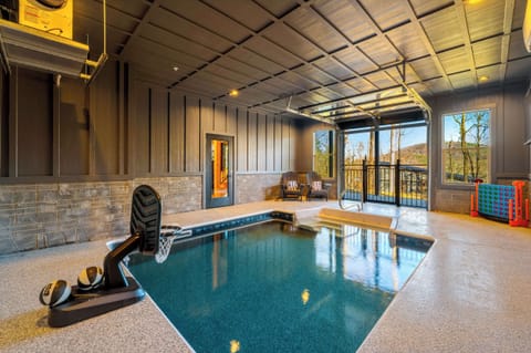 Take a splash in your own private indoor pool. It is heated year round to 82-84 degrees to ensure your comfort