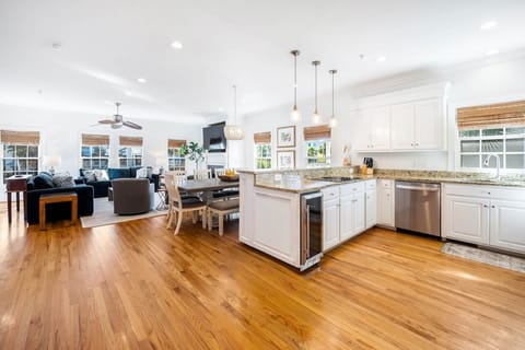 Open concept living and kitchen | IOP Escapes Front Beach Fun | 9 JC Long Blvd | Isle of Palms, SC