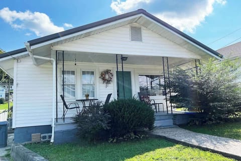 The view of the home from the street. 