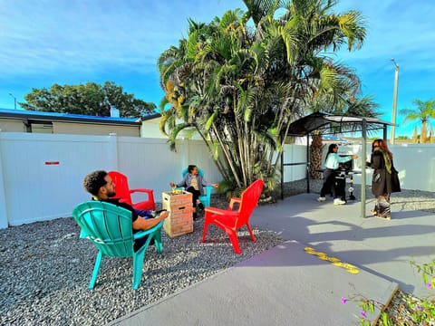 Relax in the sun! Enjoy this cozy, private outdoor area perfect for unwinding,