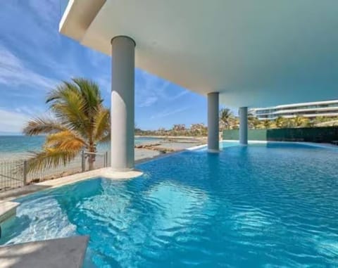 Heated pool with great views and semi shaded.