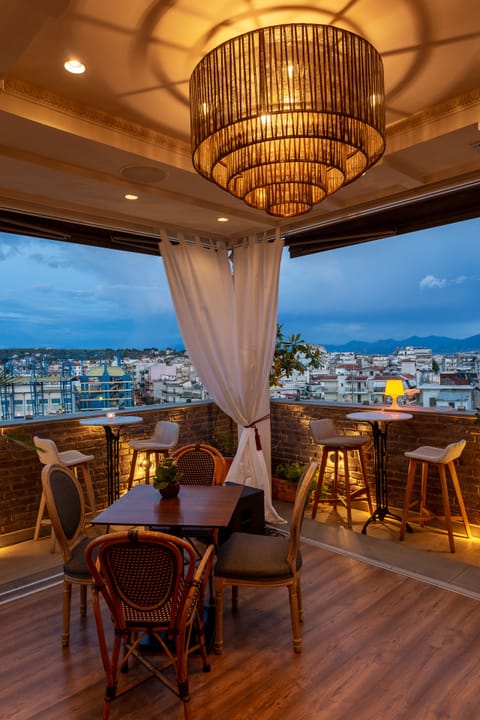 Outdoor banquet area