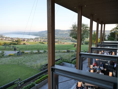 Lunch and dinner served, local cuisine