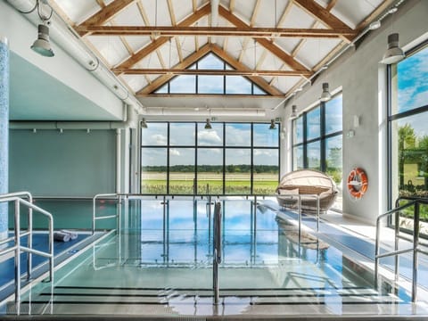 Indoor pool, open 9 AM to 9 PM, sun loungers