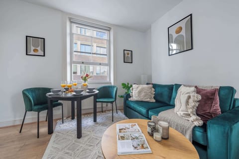 The open-plan living and dining area