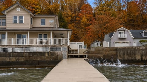 Waters edge view from the dock