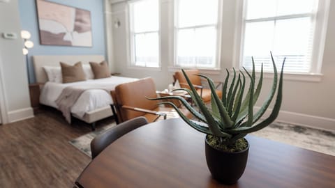 Studio, 1 Queen Bed (0 Bedroom) | Individually decorated, individually furnished, desk, laptop workspace