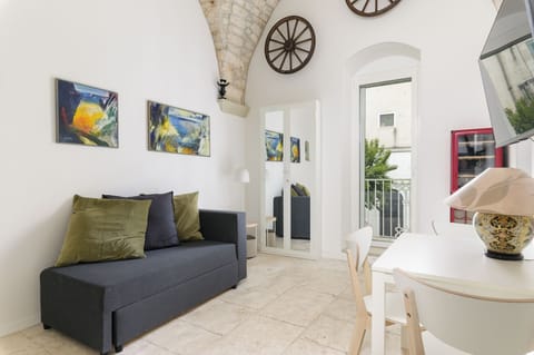 Apartment, 1 Double Bed with Sofa bed, Pets Allowed | Living area | 30-inch TV with satellite channels