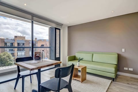 Living room with balcony access