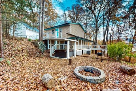 Outdoor retreat awaits. And, embrace nature with fire pit, scenic views, and ample space for gatherings!