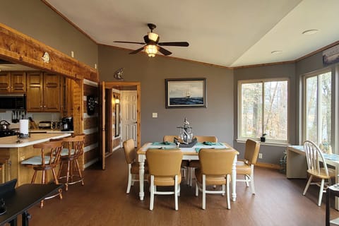 Enjoy meals with stunning views and charming decor in this inviting space!