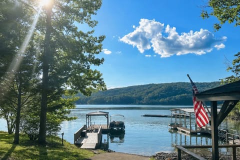 Norris Lake waterfront and a dock just steps from the home. Perfect for boating, fishing, and relaxing days on the water.