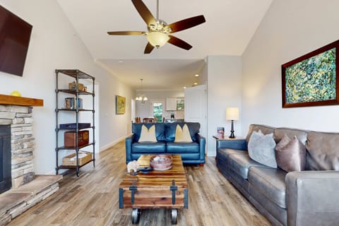 Inviting space with stunning decor, perfect for unwinding after your town adventures!