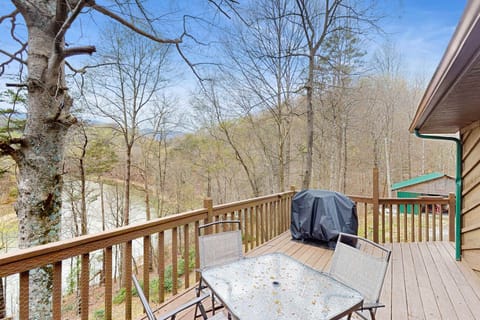 Bask in nature with a grill and stunning views of the serene river and towering trees!