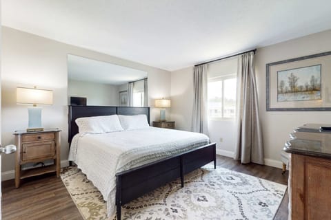 Master Bedroom, serene space with stylish decor, inviting light, and tranquil mountain views.
