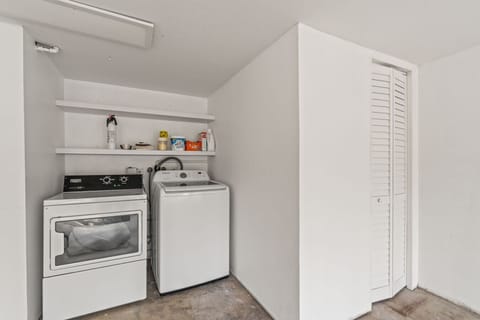 Garage Parking + Laundry Area