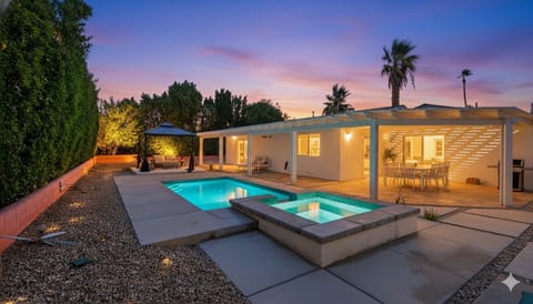 Enjoy our pool and hot tub.  Pool can be heated for an extra fee and enough notice.