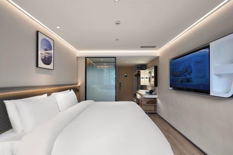 Business Double or Twin Room | Desk, laptop workspace, blackout drapes, soundproofing
