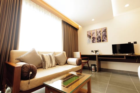 Executive Double Room, City View | Desk, laptop workspace, iron/ironing board, free WiFi