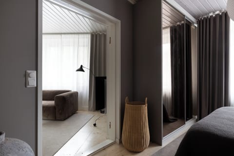 Superior Apartment, Courtyard View | Living area | Flat-screen TV