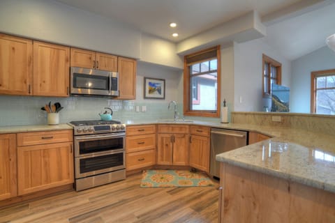 Fully stocked kitchen