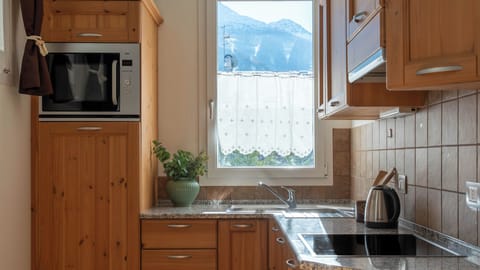 Apartment (1 Bedroom) | Private kitchen | Microwave, oven, electric kettle, highchair