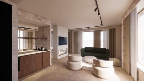 Suite, Golf View | Living area
