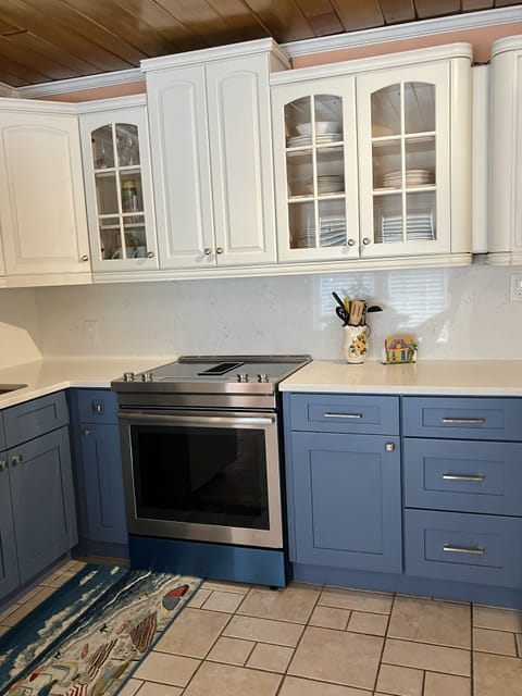 Jen-Air down draft stainless steel range for your cooking convenience.  