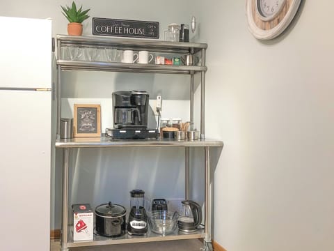 Kitchen with easily accessible appliances.