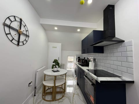 Fridge, microwave, oven, electric kettle