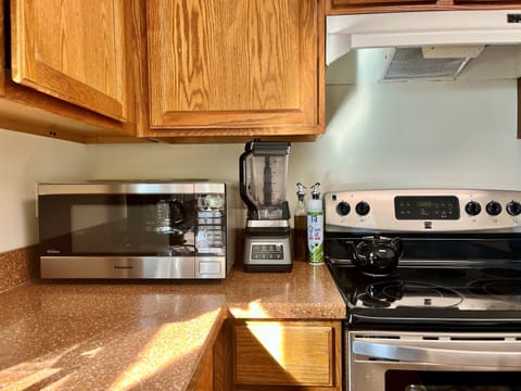 The well-stocked kitchen