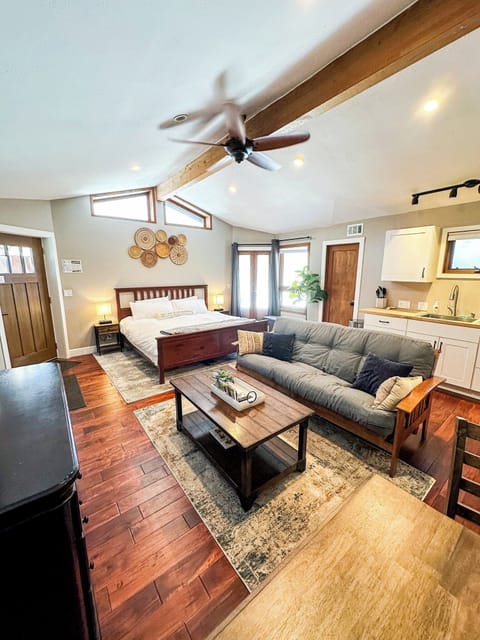 Studio with King bed, futon, Kitchenette