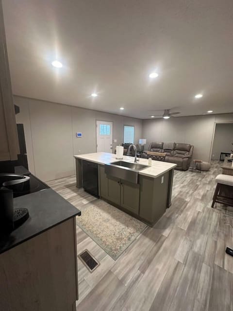 Kitchen open to living