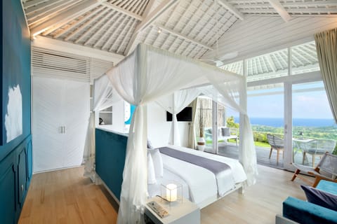 Studio Bedroom Ocean View Villa | 1 bedroom, premium bedding, in-room safe, individually decorated