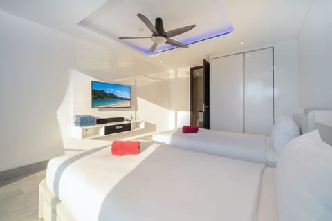 Family Apartment, Hill View | In-room safe, desk, laptop workspace, blackout drapes