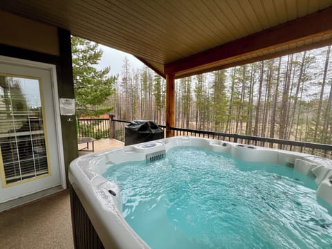 The 2nd Hot Tub is off the Master Bedroom and the Main Living area.