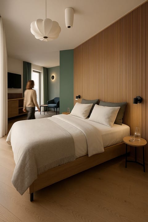 Suite, 1 King Bed, Mountain View | In-room safe, blackout drapes, iron/ironing board, free WiFi