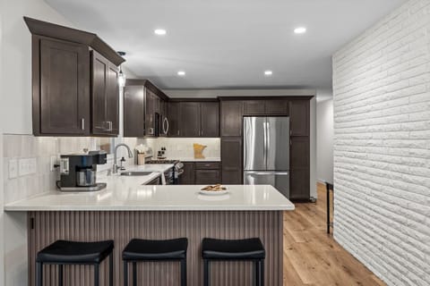 Bright, modern kitchen ready for big breakfasts, late-night snacks, and everything in between