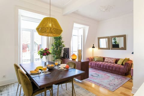 Bright dining and living room area!