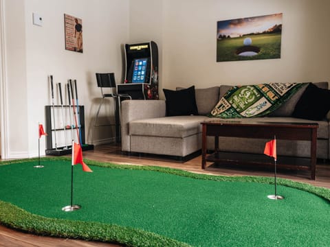 Entertainment for the whole family from the walk out basement games room!