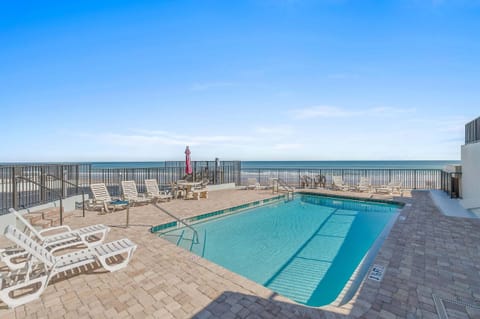 Relax by the oceanfront pool while enjoying sweeping Atlantic views. This spacious sun deck offers comfortable loungers, easy beach access, and the perfect setting for a memorable beach stay filled with sun, surf, and relaxation.