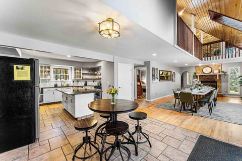 Cozy café-style table—perfect for morning coffee or casual meals.