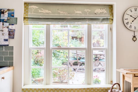 view into the pretty courtyard