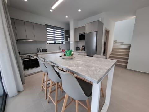 Arillas Villas Dinos Kitchen And Dining Area 