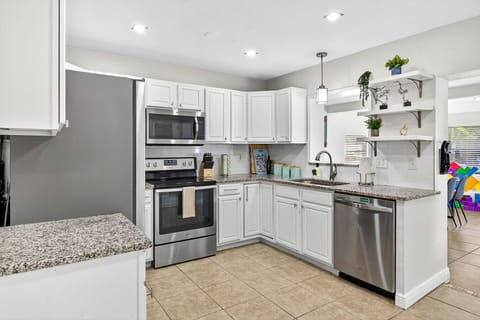 Fully stocked kitchen