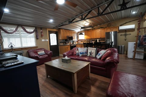 Lake House: Open floor concept invites guests and to fully appreaciate the space.